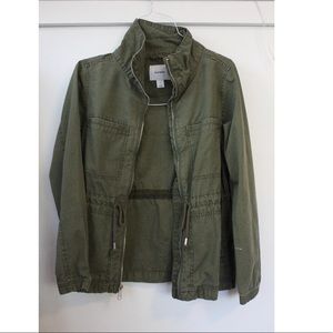 Green utility jacket